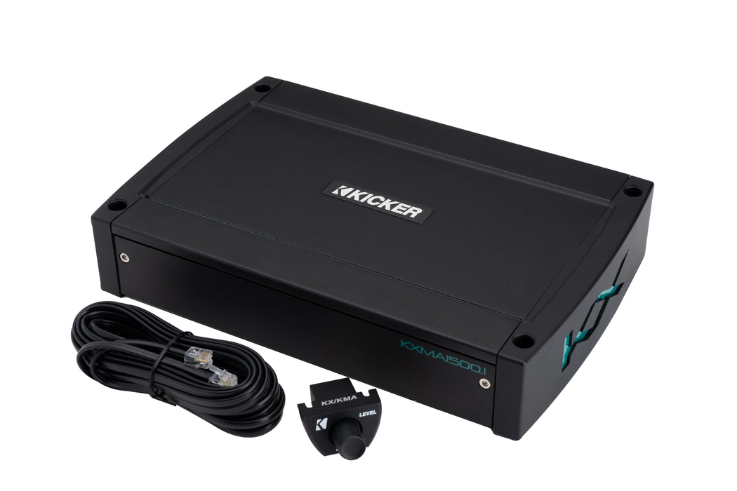 51KXMA15001 KICKER KXMA1500.1  Marine Subwoofer Amplifier 1500W RMS Mono Weather Resistant Class D Sub Amp