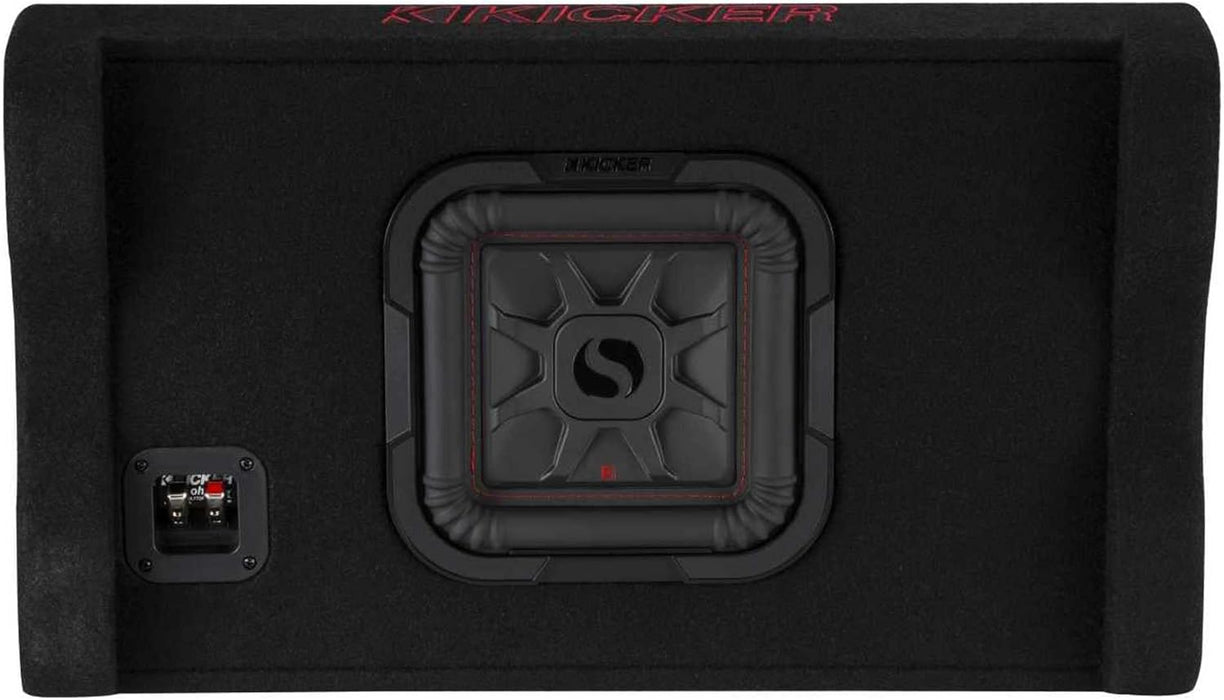 49L7TDF82 KICKER 8" L7T Subwoofer Single Loaded Down Firing Enclosure 350W RMS 2 Ohm