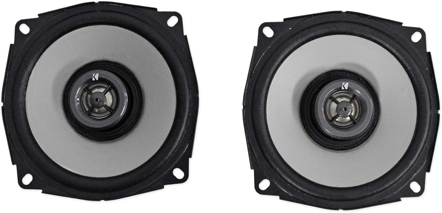 51PSC652 KICKER PS Series 6.5" Powersports 2-Way Coaxial Speakers 60W RMS for Polaris Motorcycle ATV UTV RZR (2 Ohm) Pair