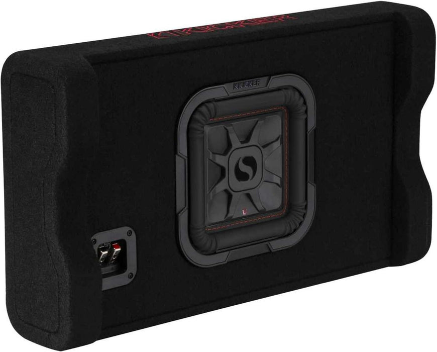 49L7TDF82 KICKER 8" L7T Subwoofer Single Loaded Down Firing Enclosure 350W RMS 2 Ohm