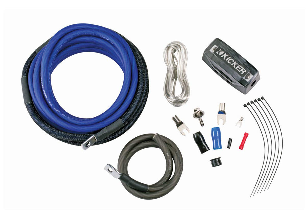 46PK8 KICKER PK8 Gauge 8 AWG Amplifier Amp Installation Power Wire Kit 8GA