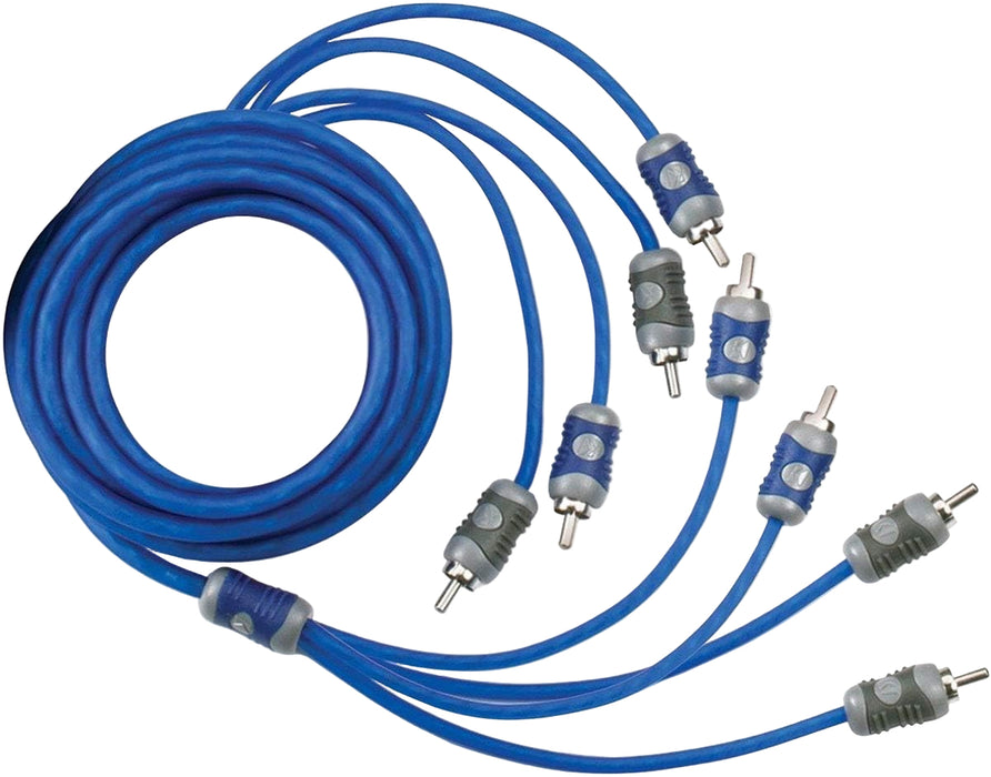 46KI46 KICKER K-Series 4-Channel RCA Interconnects, 6.0 Meter