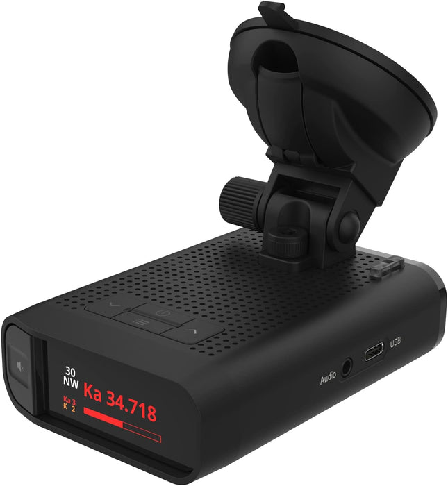 DS1 Radenso Extreme Range Radar Detector - Magnet Mount, Bluetooth App, Multi Color OLED Display, Less False Alerts, Auto GPS Lockouts