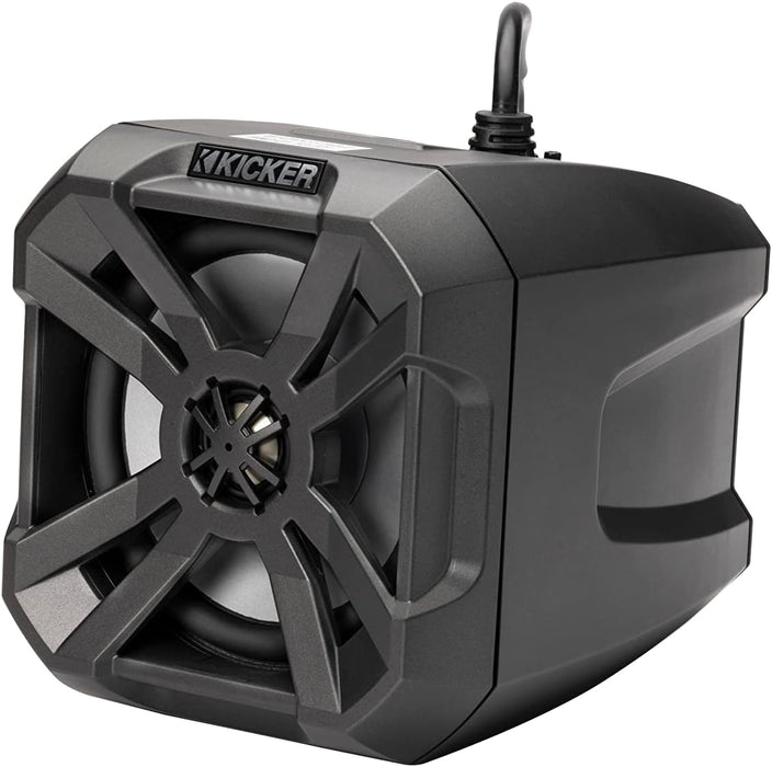 48BTCAN65 KICKER 6.5" Powered Tower Speakers w/Bluetooth 4 ATV / UTV / Golf Cart Tube Clamp Mount Pods (Pair)