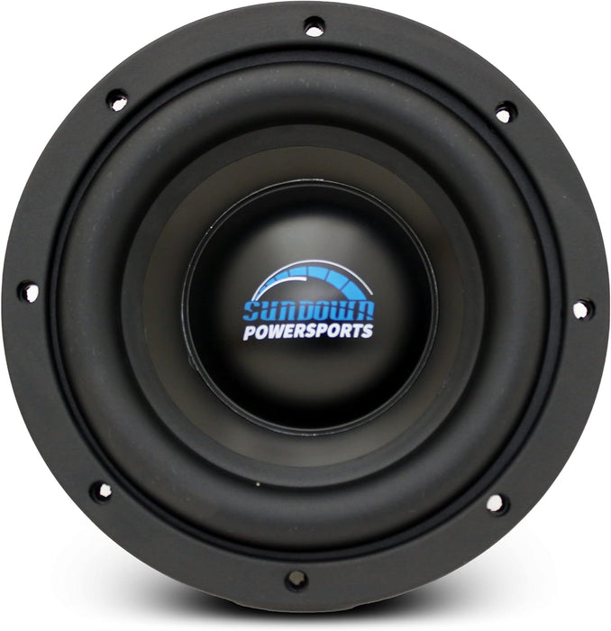 PS-PSE8 Sundown Audio 8" inch Powersports Subwoofer Sub 250W RMS for Polaris Motorcycle ATV UTV RZR (4 Ohm DVC)