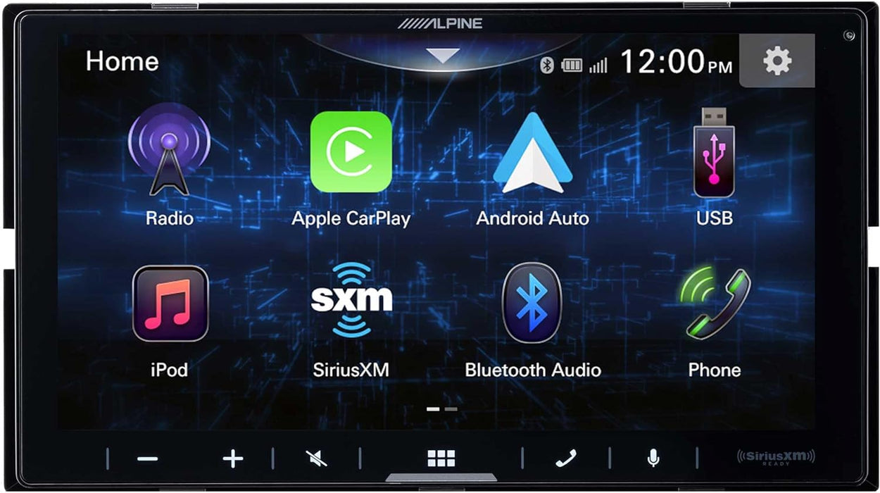 iLX-W670-S Alpine 7" Digital Multimedia Receiver with SWC Adapter, Shallow Chassis Double-Din Touchscreen Head Unit with CarPlay and Android Auto Compatibility