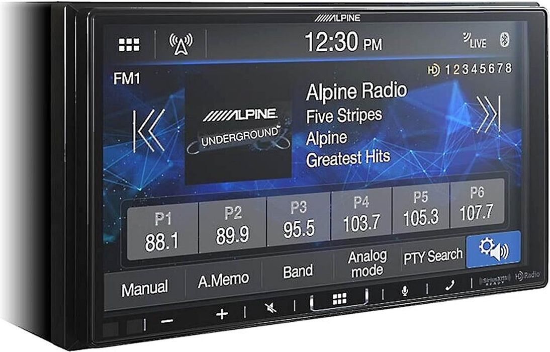 iLX-407 Alpine 7" Digital Multimedia Receiver Shallow Chassis Double-Din Touchscreen Head Unit with CarPlay and Android Auto HDMI iDatalink Maestro