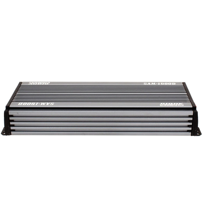 PS-SAMv21500 Sundown Audio Marine Powersports SAMv.2 1500D Micro Subwoofer Mono Class D Amplifier 1500W RMS 1 Ohm Waterproof IP67