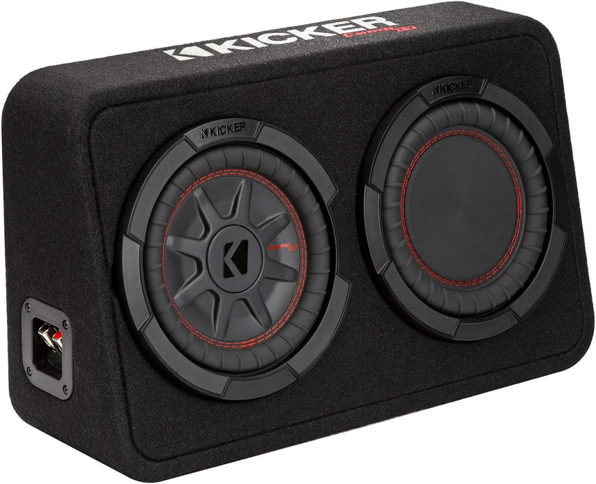 48TCWRT82 KICKER 8" CompRT Subwoofer Single Loaded Enclosure 300W RMS 2 Ohm
