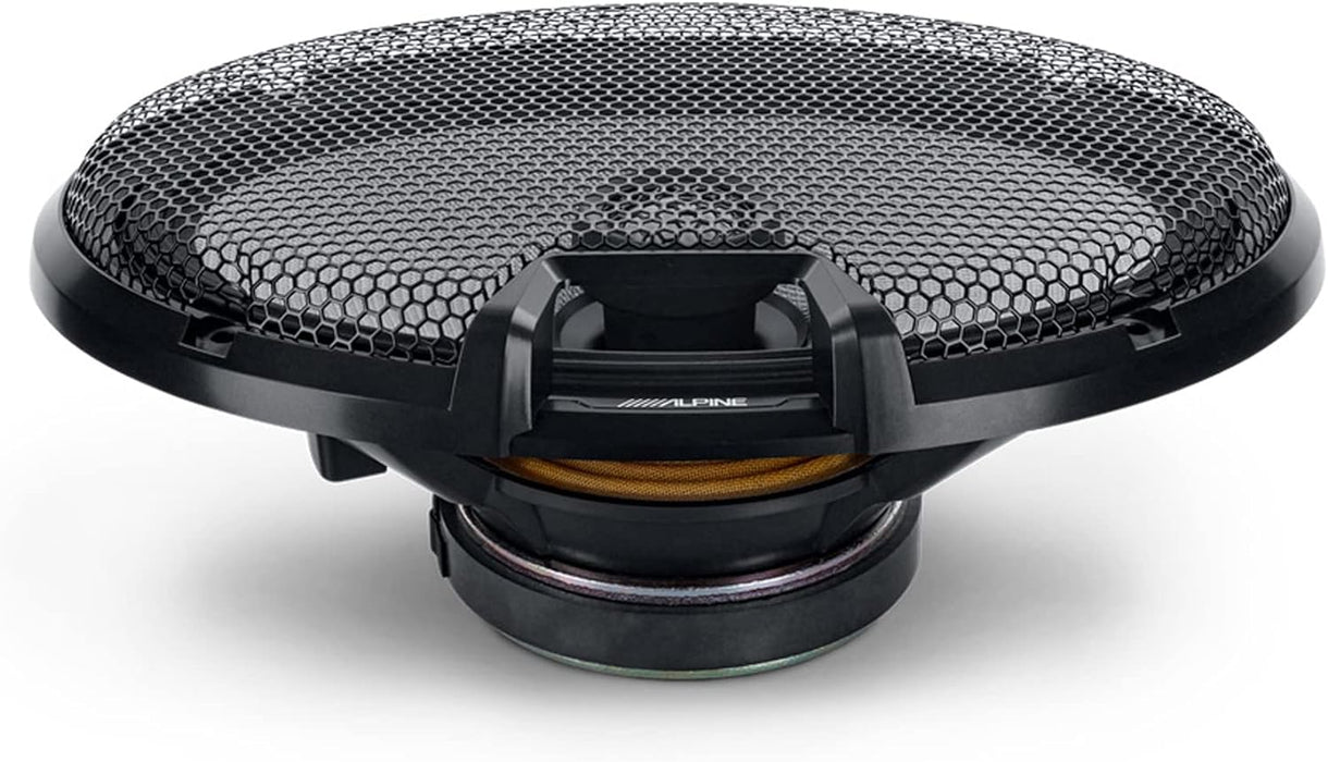 R2-S69 Alpine R-Series 6x9" High-Resolution Coaxial 2-Way Speakers 100W RMS 4 Ohm Car Audio (Pair)