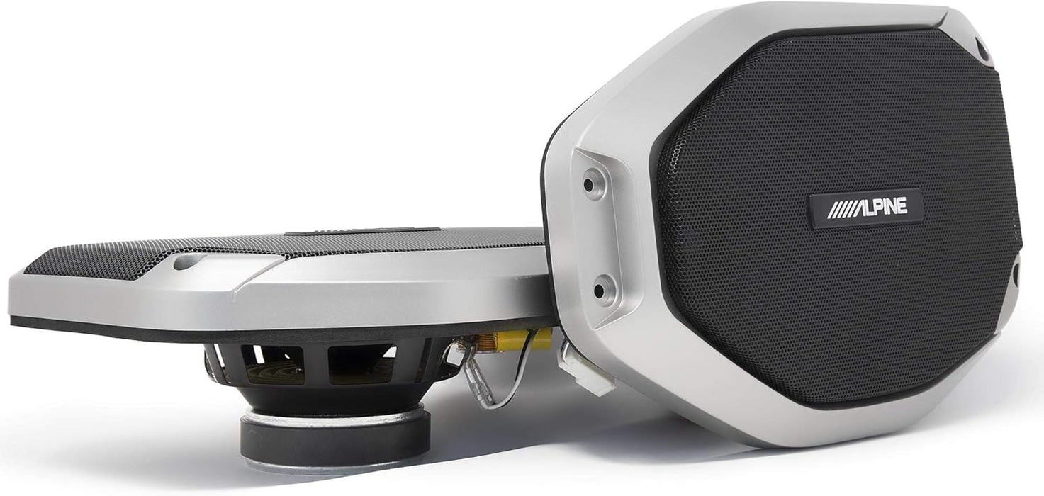 SPV-65-JLT Alpine Rear Soundbar Upgrade Compatible With 2018+ Jeep Wrangler JL and 2020+ Jeep Gladiator JT 90W RMS 4 Ohm (Pair)