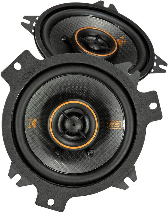 51KSC404 KICKER KS Series 4" Inch Coaxial 2 Way Speakers 75W RMS 4 Ohm Car Audio (Pair)