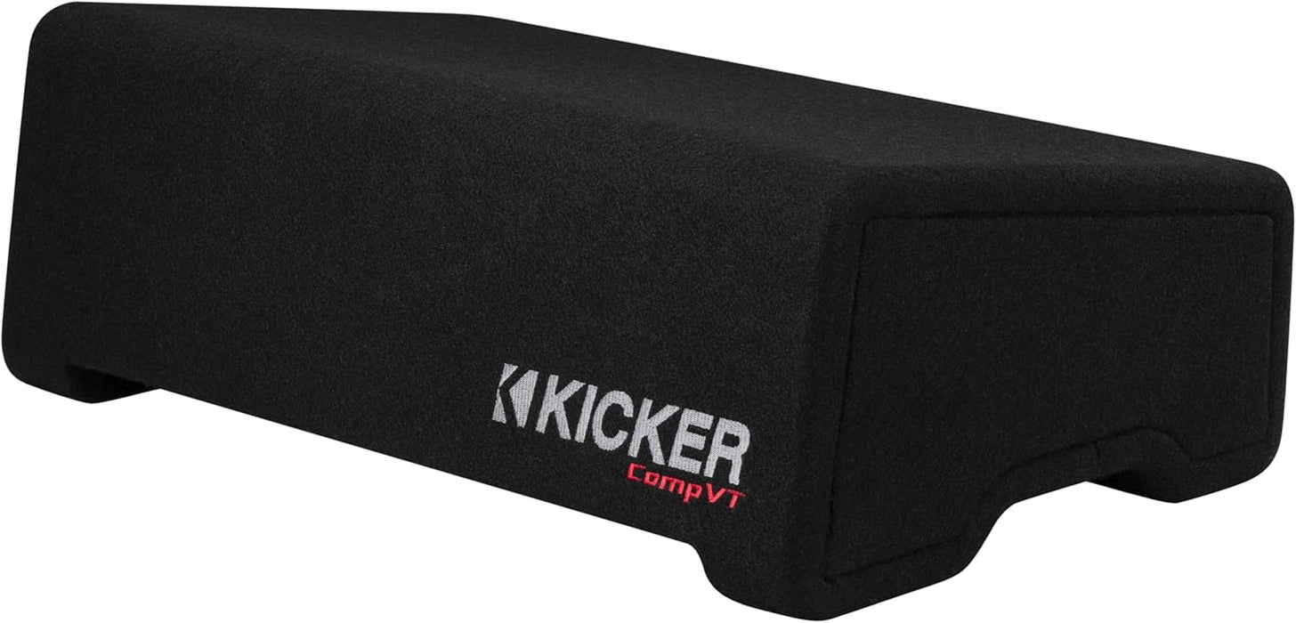 52CVTDF102 KICKER 10" CompVT Subwoofer Single Loaded Down Firing Enclosure 350W RMS 2 Ohm