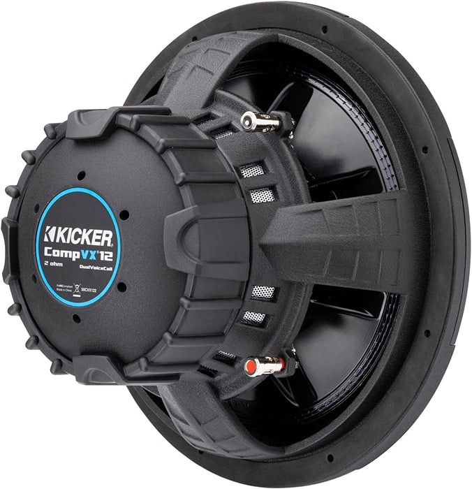 50CVX122 KICKER 12" CompVX Subwoofer Sub 750W RMS 2 Ohm DVC