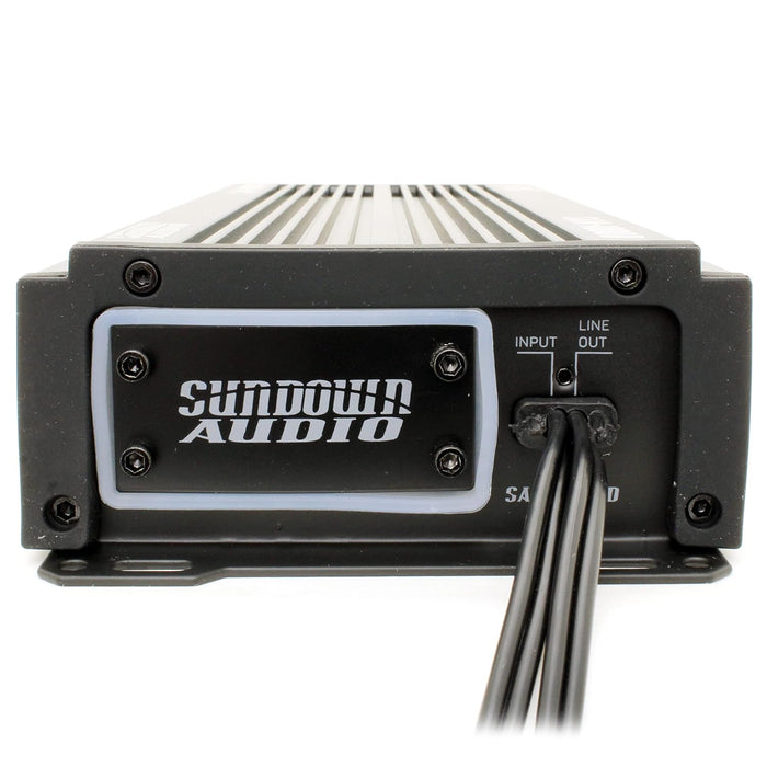 PS-SAMv21000 Sundown Audio Marine Powersports SAMv.2 1000D Micro Subwoofer Mono Class D Amplifier 1000W RMS 1 Ohm Waterproof IP67