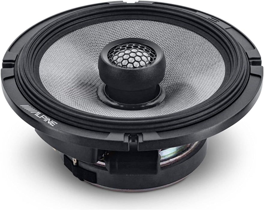 R2-S65 Alpine R-Series 6.5" 6 1/2 inch High-Resolution Coaxial 2-Way Speakers 100W RMS 4 Ohm Car Audio (Pair)