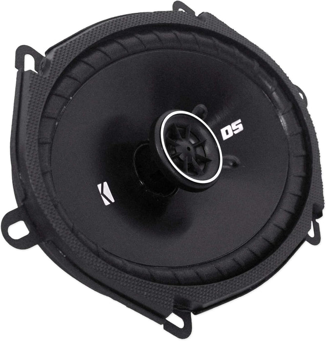 43DSC6804 KICKER DS Series 6x8" Coaxial 2 Way Speakers Factory Upgrade 50W RMS 200W Peak 4 Ohm Car Audio (Pair)