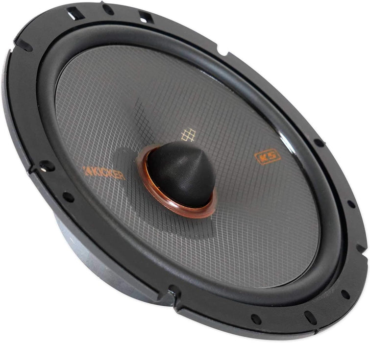 51KSS6704 KICKER KS Series 6.75" 6 3/4  Inch Component Speakers 1" Inch Tweeters 125W RMS Car Audio 4 Ohm (Pair)