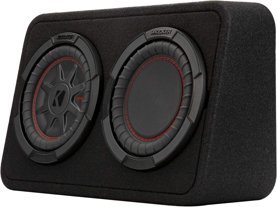 48TCWRT82 KICKER 8" CompRT Subwoofer Single Loaded Enclosure 300W RMS 2 Ohm