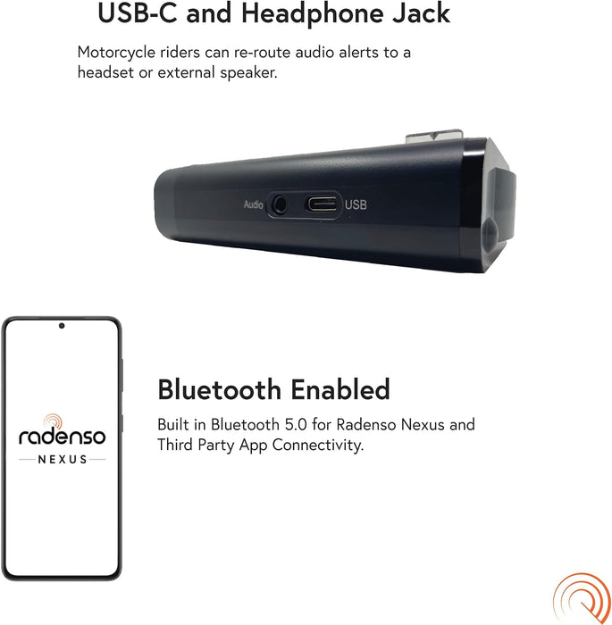 DS1 Radenso Extreme Range Radar Detector - Magnet Mount, Bluetooth App, Multi Color OLED Display, Less False Alerts, Auto GPS Lockouts