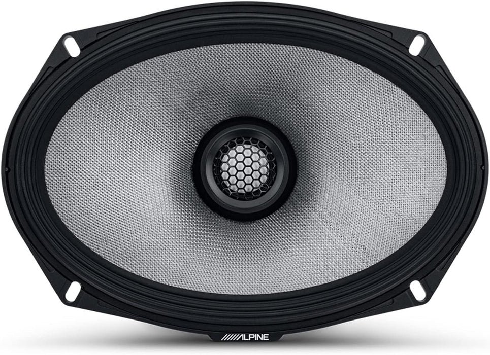 R2-S69 Alpine R-Series 6x9" High-Resolution Coaxial 2-Way Speakers 100W RMS 4 Ohm Car Audio (Pair)