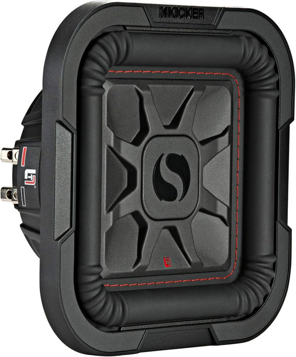46L7T82 KICKER 8" L7T Thin Solo-Baric Square Subwoofer Sub 350W RMS 2 Ohm DVC