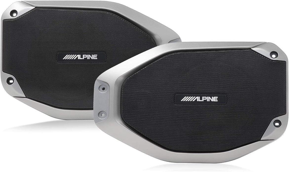 SPV-65-JLT Alpine Rear Soundbar Upgrade Compatible With 2018+ Jeep Wrangler JL and 2020+ Jeep Gladiator JT 90W RMS 4 Ohm (Pair)