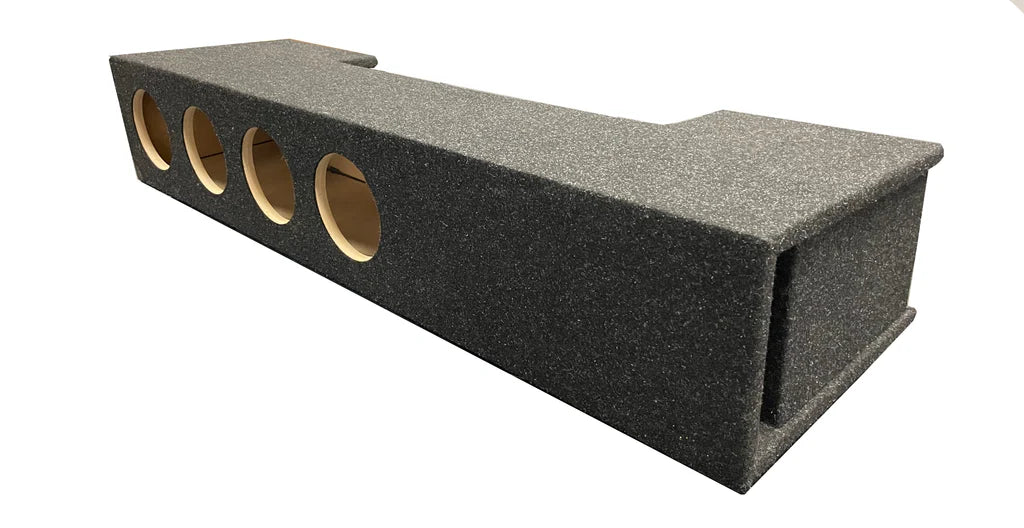 A219-65CPQV-4 Hole Atrend (Quad) 6.5" Black Carpeted Ported Box - 2019 & UP Ram Crew Cab (Unloaded Enclosure)