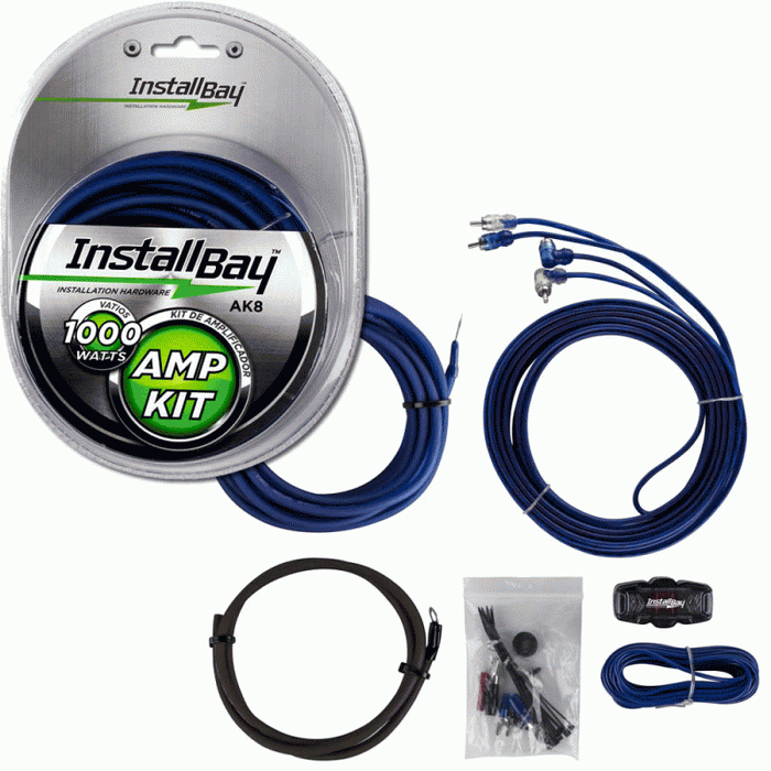 AK8 METRA Value 8 Gauge 8 AWG Complete Amplifier Amp Installation Wire Kit 8GA