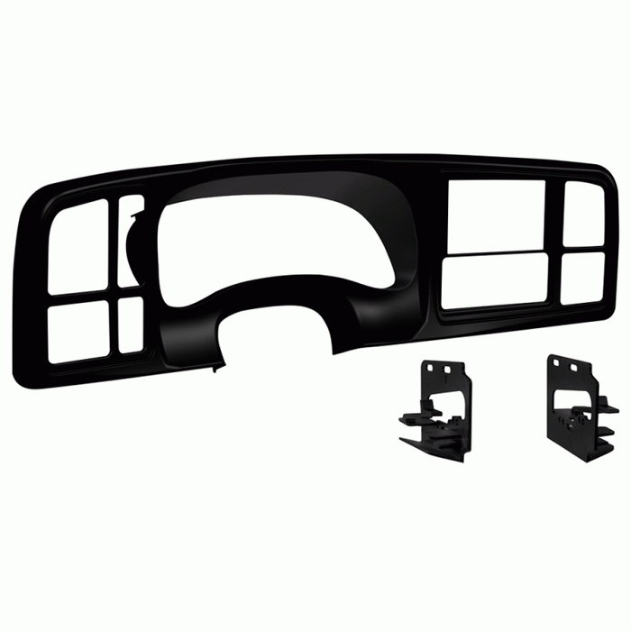 DP-3002B METRA Double-Din Dash Kit GM Full-Size Trucks and SUVs 1999-2002 - Matte Black