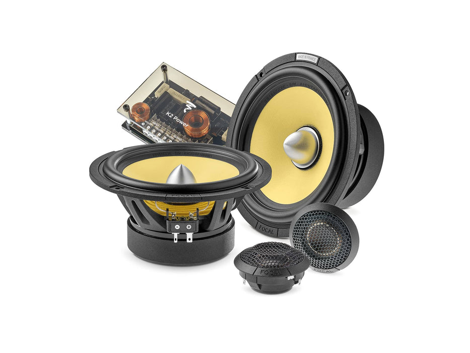ES 165 KX2E Focal K2 Power Evo 6.5" 2-Way Component Speakers Kit w FRAK Tweeters 120W RMS Elite Car Audio 2 Ohm (Pair)