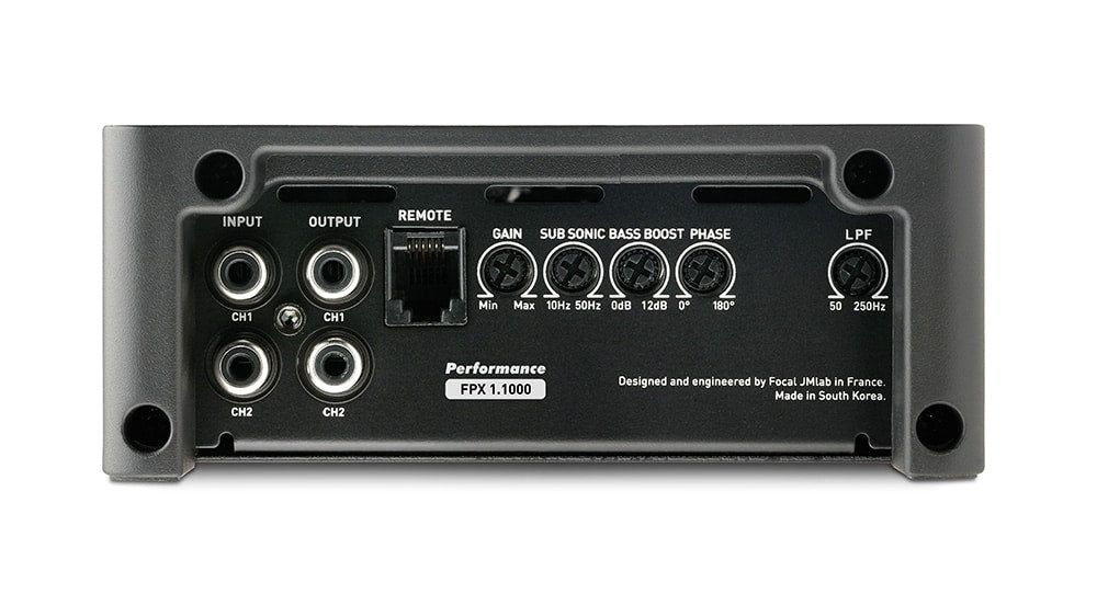 FPX 1.1000 Focal Performance Mono Subwoofer Amplifier 1000W RMS 1 Ohm Class D Car Audio Sub Amp