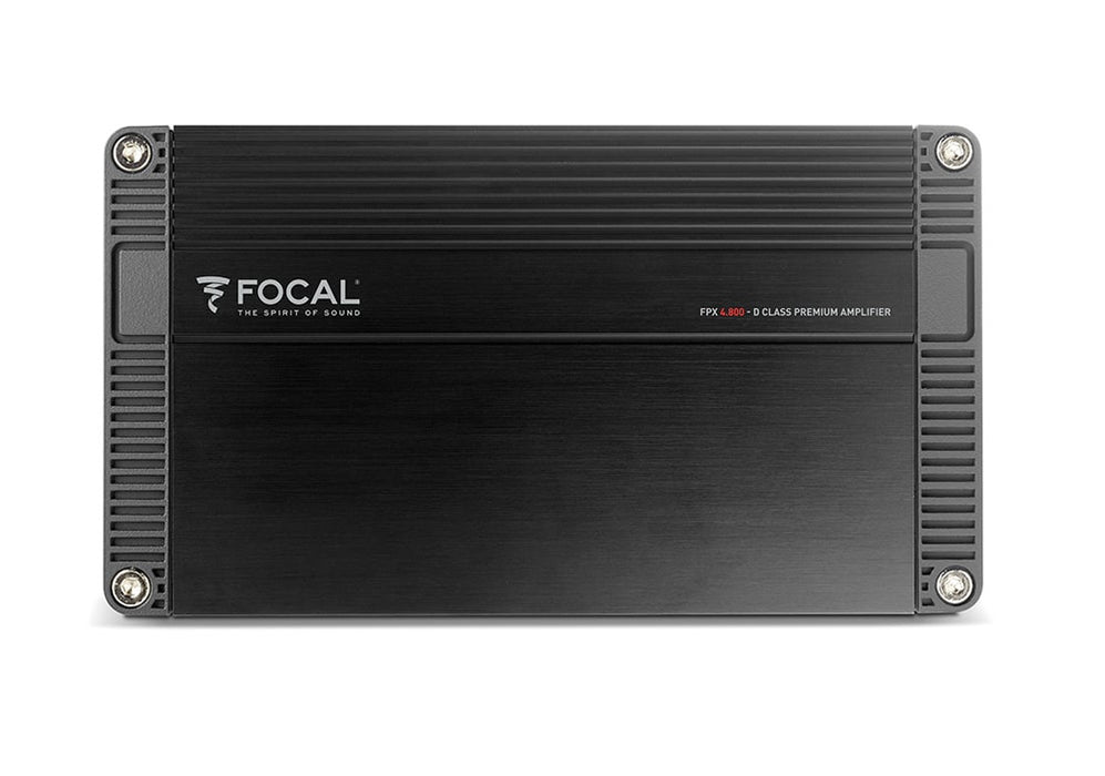 FPX 4.800 Focal 4 Channel Performance Car Audio Amplifier 4x120W 4 Ohm, 4x185W 2 Ohm Class D Amp