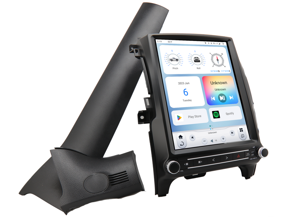 TS-FDRG12-1RR-6H Linkswell Gen VI T-Style 12.1" Tablet Radio w/ Climate Control Buttons Ford Ranger 2018-2023