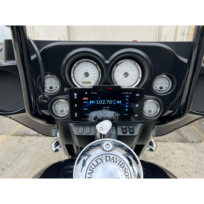 HDHU.9813SG Precision Power Soundstream Plug-n-Play Motorcycle Audio Headunit Radio Upgrade for 1998-2013 Harley Davidson Street Glide Motorcycles w/ Apple CarPlay, Android Auto, SiriusXM Ready