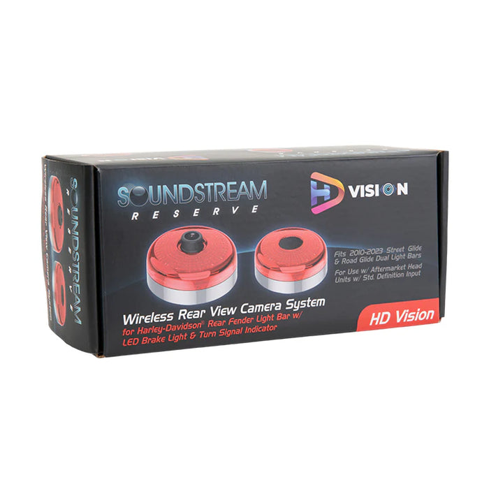 HDVision Precision Power Soundstream Motorcycle Audio Wireless Rear View Camera for Harley Davidson Motorcycles