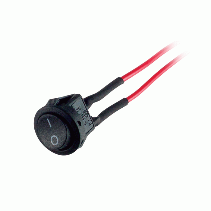 IBRRSM Metra Mini Round Rocker Switch - Latched Up / Latched Down