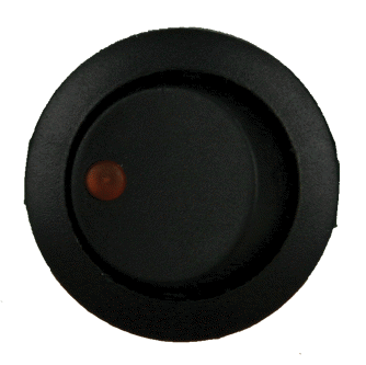 IBRRSO Metra Round Rocker Switch - Latched Up / Latched Down (Orange)
