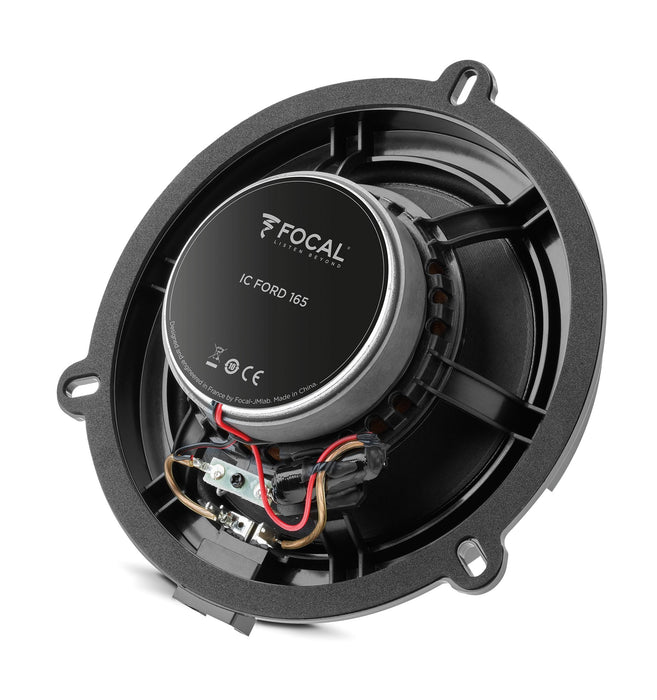 IC FORD 165 Focal Inside 6.5" Polyglass 2-Way Coaxial Speaker Upgrade Kit Plug & Play Compatible with Ford, Lincoln, 60W RMS 4 Ohm (Pair)