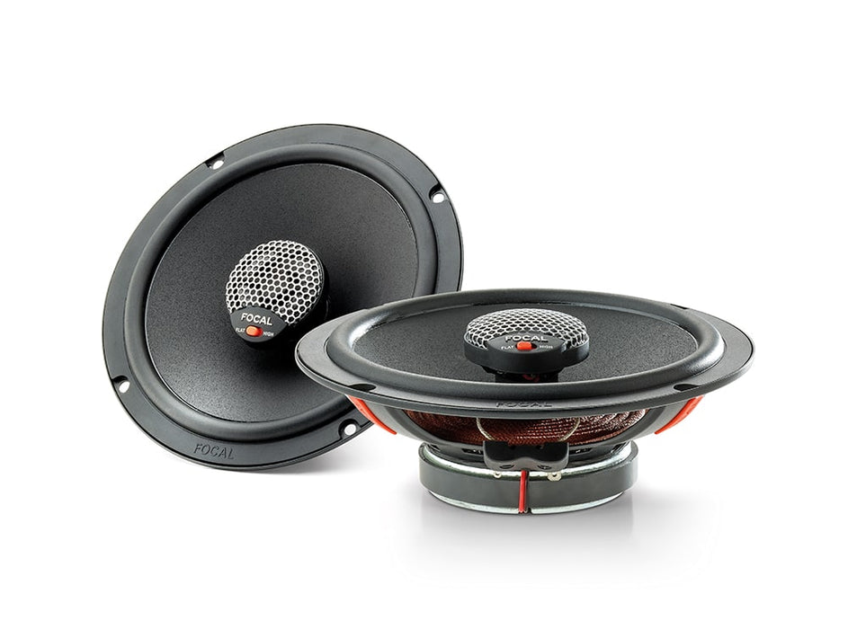 ICU 165 Focal Universal Integration 6.5" 6 1/2 inch Coaxial 2 Way Speakers 70W RMS 4 Ohm Car Audio (Pair)
