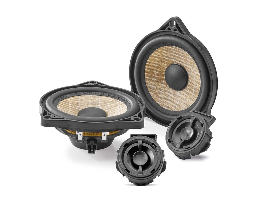 IS T3Y 100 Focal Inside Flax 2-Way Component Speaker Upgrade Kit Plug & Play Compatible with Tesla Model 3 & Model Y, 50W RMS 4 Ohm (Pair)
