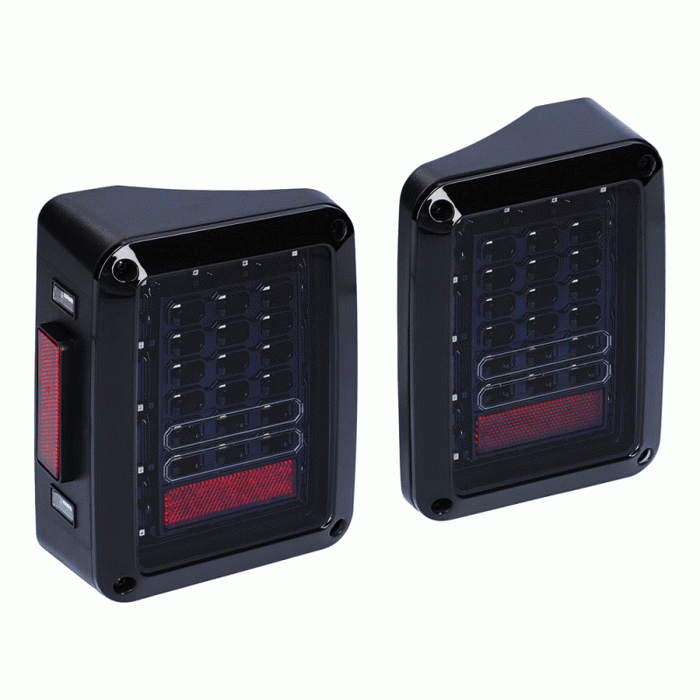 JP-TL01S METRA LED Grid Taillights with Smoked Lens - Wrangler JK 2007-2019