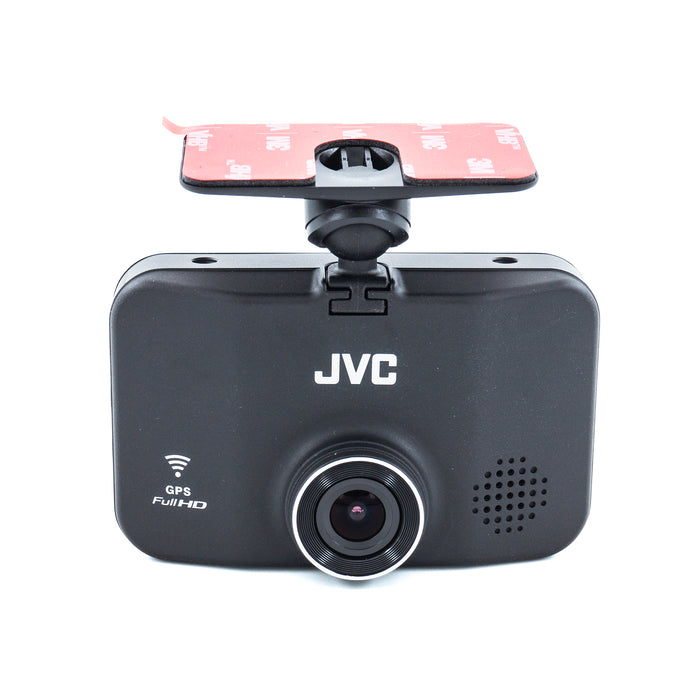 KV-DR305W JVC Dash Cam 1080p Full HD Recorder GPS w/ 2.7" LCD Screen Dashboard Camera, Built-in Wi-Fi, 3-Axis G-Force Sensor, Night Enhancement WDR, Includes 16GB Class 10 microSD Card