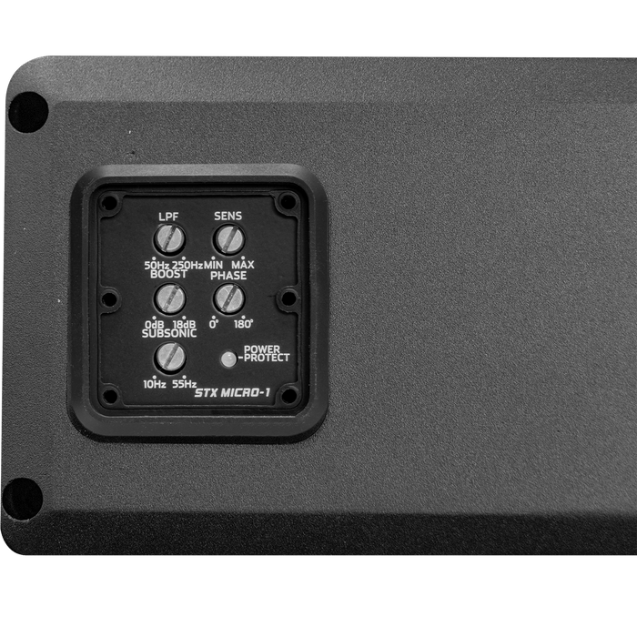 STX MICRO-1 Wet Sounds Compact Powersports Monoblock Subwoofer Amplifier 600Wx1 1ohm, 420Wx1 2ohm, 250Wx1 4ohm, Waterproof