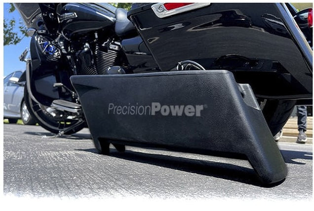 HD13.SBW Precision Power Soundstream Motorcycle Audio Saddlebag Powered Subwoofer Fits '98-'13 Harley Davidson® Touring Models (Each Side Sold Individually) Installer-Friendly