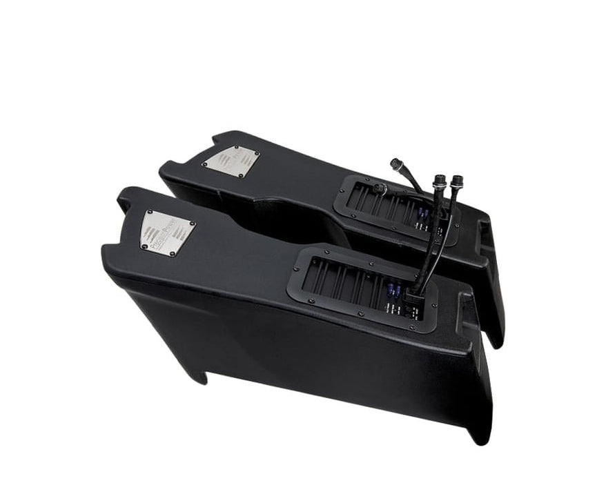 HD14.SBW Precision Power Soundstream Motorcycle Audio Saddlebag Powered Subwoofer Fits 2014-2023 Harley Davidson® Touring Models (Each Side Sold Individually) Installer-Friendly