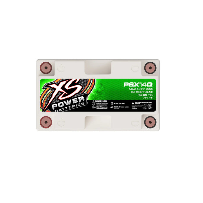 PSX14Q XS Power Powersports Battery 12V AGM 16aH 800A Max 240CA - BCI Group 14Q