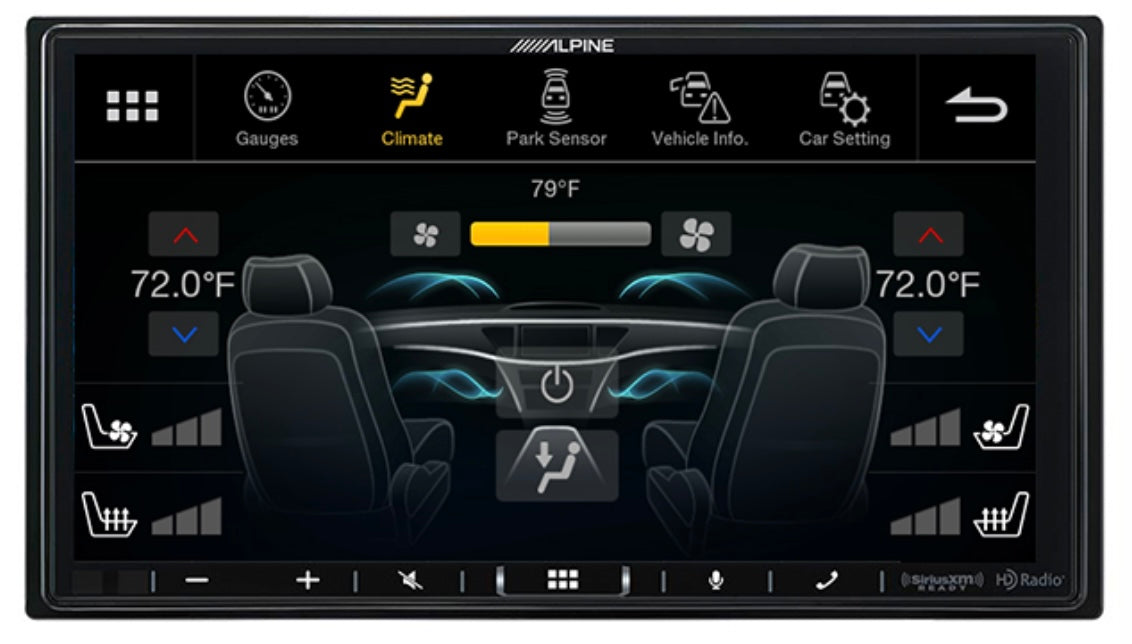 iLX-407 Alpine 7" Digital Multimedia Receiver Shallow Chassis Double-Din Touchscreen Head Unit with CarPlay and Android Auto HDMI iDatalink Maestro