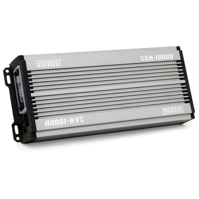 PS-SAMv21000 Sundown Audio Marine Powersports SAMv.2 1000D Micro Subwoofer Mono Class D Amplifier 1000W RMS 1 Ohm Waterproof IP67