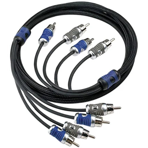46QI46 KICKER Q-Series 4-Channel RCA Interconnects, 6.0 Meter